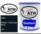 Preview: Opel, Neptun Turquoise Mica, 37L: 1L Lackdose, von ATW Autoteile West.